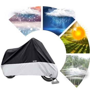 VIMI Waterproof Motorcycle and Bicycle Cover, Rain and Dust Protection