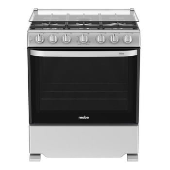 Mabe Mercury Stove with Glass Cover, 76 cm, Silver