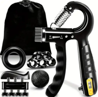 5pcs/Hand Gripper Strengthener Strengthening Devices Grip Strength Trainer Set Hand Grip Strengthener Exercisers for Strength Squeezers Handgrip Grips Training Adjustable Grip Strengthener Forearm