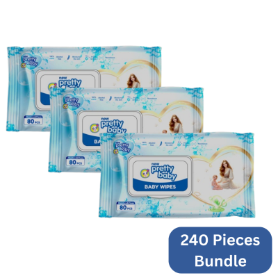 Pretty Baby  Baby Wipes  240 Pieces Bundle