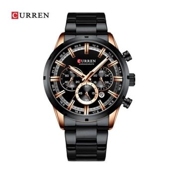 Curren KREC7601 Men's Quartz Watch, Black