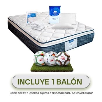 Restonic Maverick Double Mattress with 2 Pillows and Double Mattress Cover