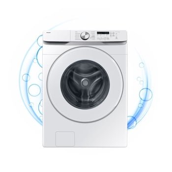 Samsung 26 kg Front-Load AI Ecobubble Washing Machine, White