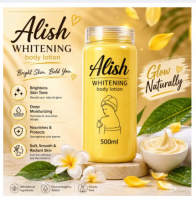 Alish Whitening Body Lotion 500ml | Deep Moisturizing & Brightening Skin Care Lotion for Soft Smooth Glowing Skin