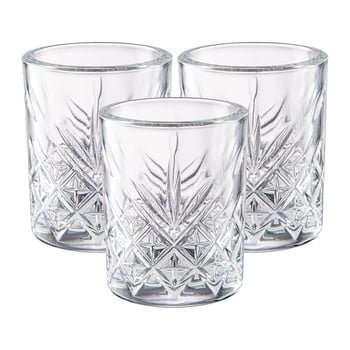 Timeless Cut-Glass Tequila Shot Glasses, 60 ml / 2 oz, Set of 48