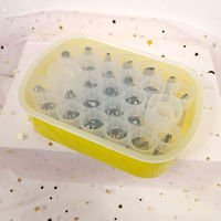 27pcs/box Cake Decorating Tips Set Cream Icing Piping Nozzle Icing Piping Pastry Nozzles Cake Decoration Tool Baking Accessories